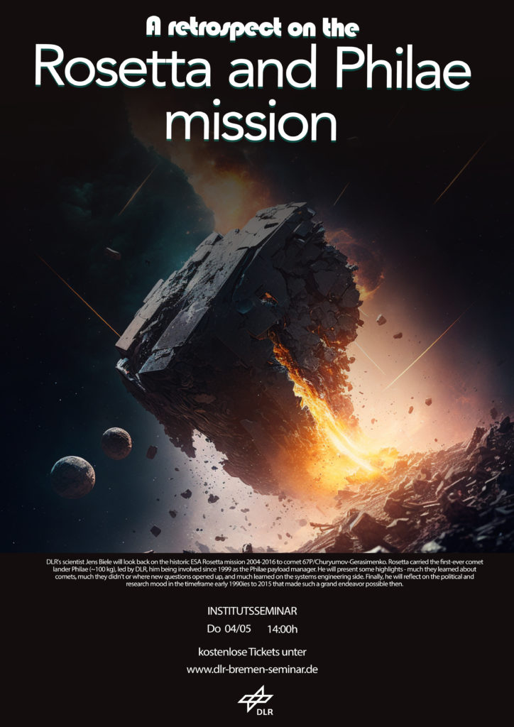 DLR Events Ein Rückblick auf die Rosetta und PhilaeMission